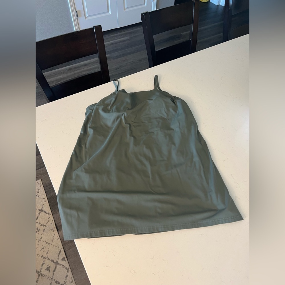 FLX 2 XL Green Activewear Dress with Shorts with Pockets